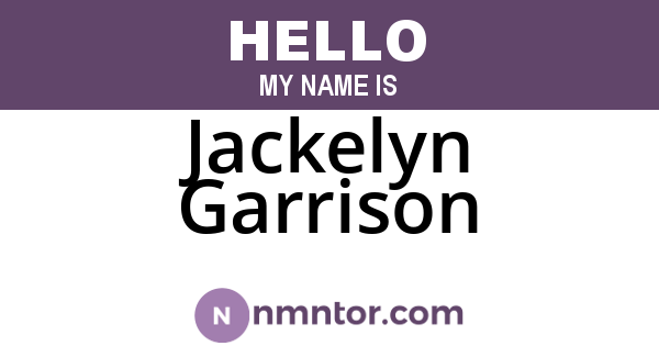 Jackelyn Garrison