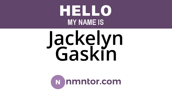 Jackelyn Gaskin