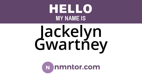 Jackelyn Gwartney