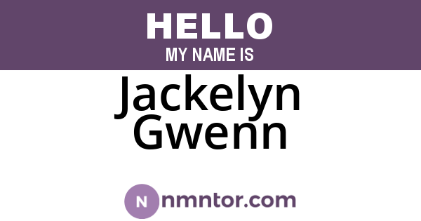 Jackelyn Gwenn