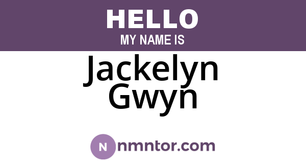 Jackelyn Gwyn