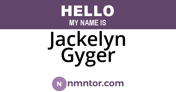 Jackelyn Gyger