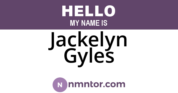 Jackelyn Gyles