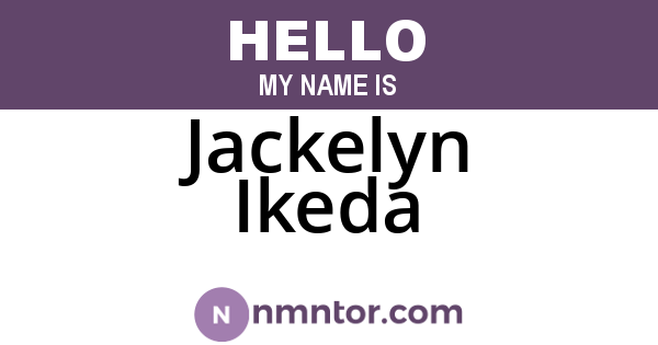Jackelyn Ikeda