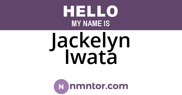 Jackelyn Iwata