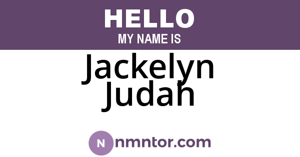 Jackelyn Judah