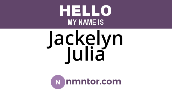 Jackelyn Julia
