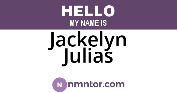 Jackelyn Julias