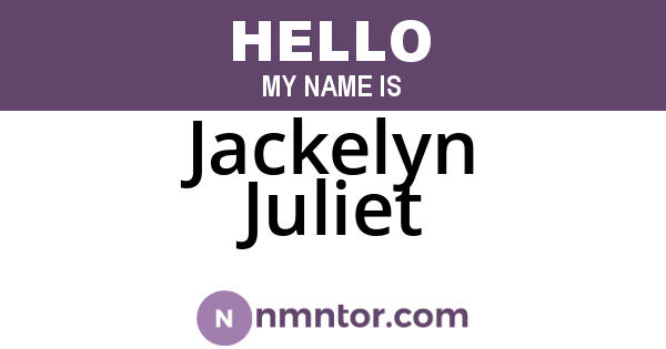 Jackelyn Juliet
