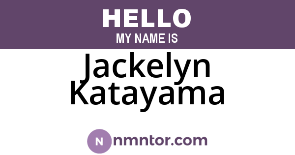 Jackelyn Katayama