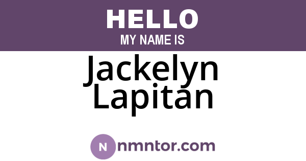 Jackelyn Lapitan