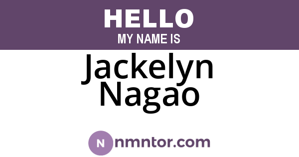 Jackelyn Nagao