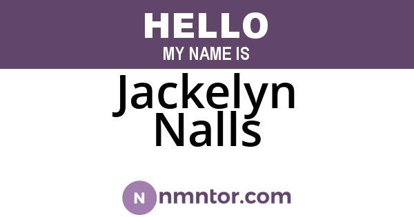 Jackelyn Nalls