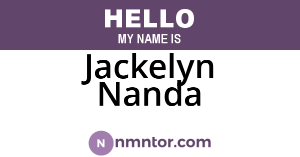 Jackelyn Nanda