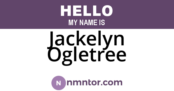 Jackelyn Ogletree