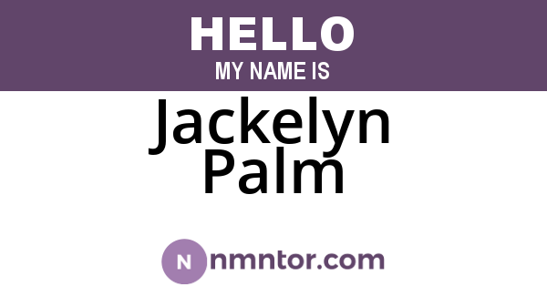 Jackelyn Palm