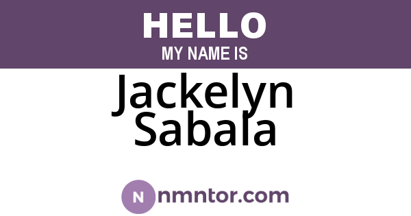 Jackelyn Sabala