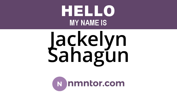 Jackelyn Sahagun