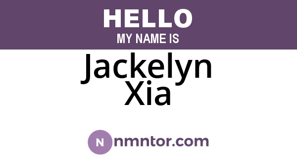 Jackelyn Xia