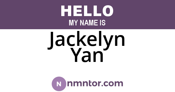 Jackelyn Yan
