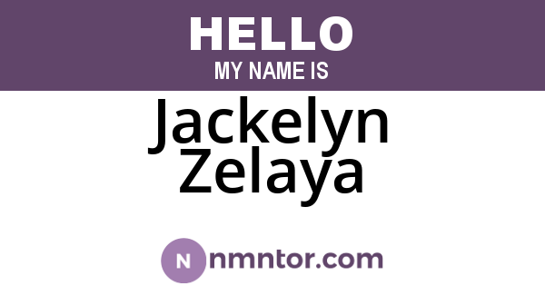 Jackelyn Zelaya