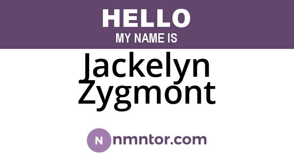 Jackelyn Zygmont