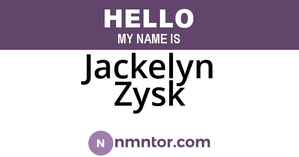 Jackelyn Zysk