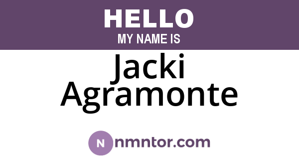Jacki Agramonte