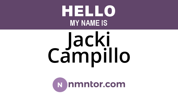 Jacki Campillo