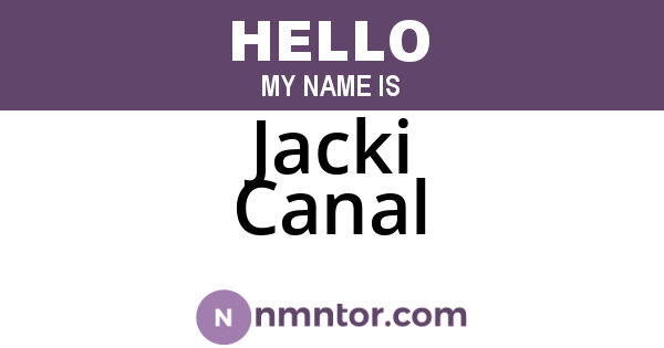 Jacki Canal