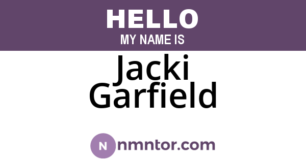 Jacki Garfield