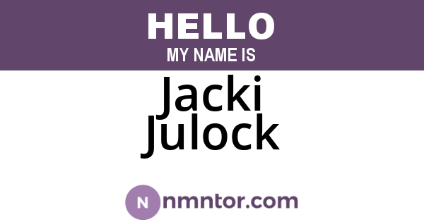 Jacki Julock