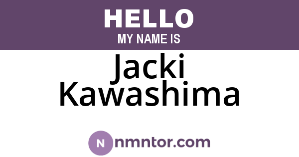 Jacki Kawashima