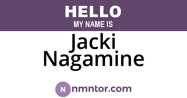Jacki Nagamine
