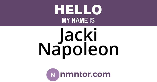 Jacki Napoleon