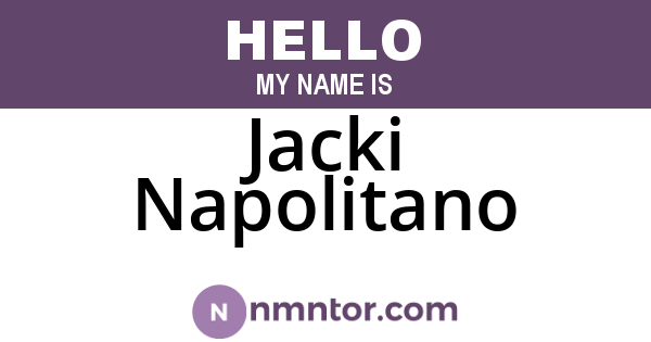 Jacki Napolitano