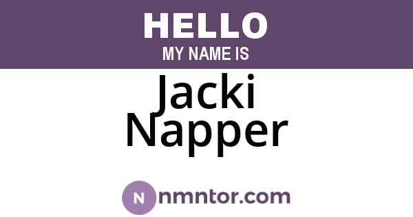Jacki Napper