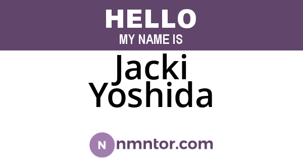 Jacki Yoshida
