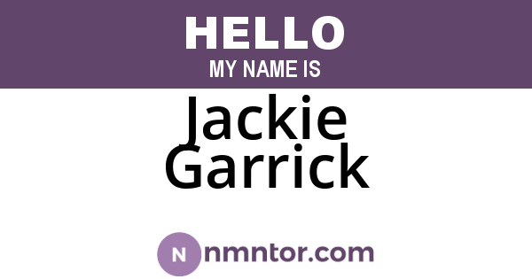 Jackie Garrick