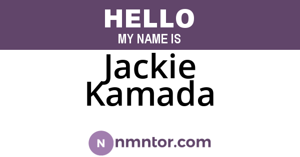 Jackie Kamada
