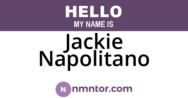 Jackie Napolitano