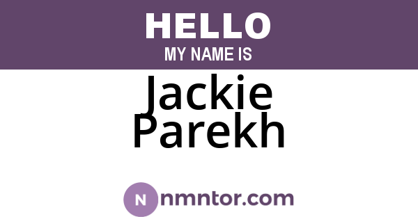 Jackie Parekh