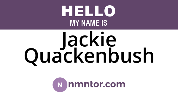 Jackie Quackenbush