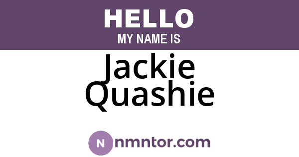 Jackie Quashie