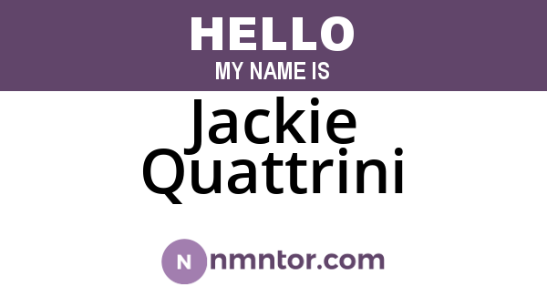 Jackie Quattrini