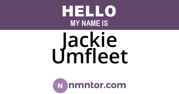 Jackie Umfleet