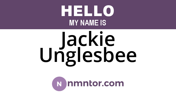 Jackie Unglesbee