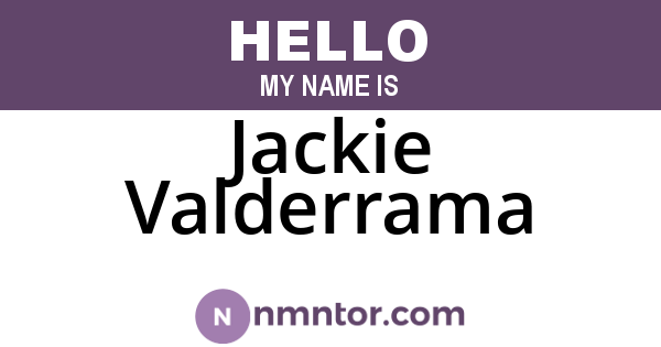 Jackie Valderrama
