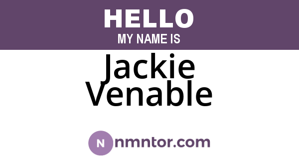 Jackie Venable