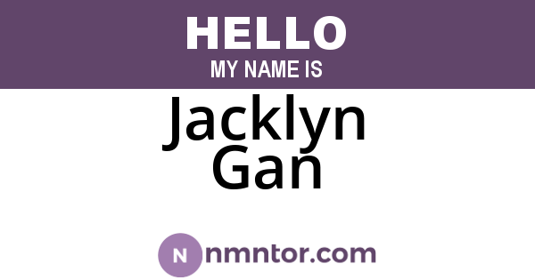 Jacklyn Gan